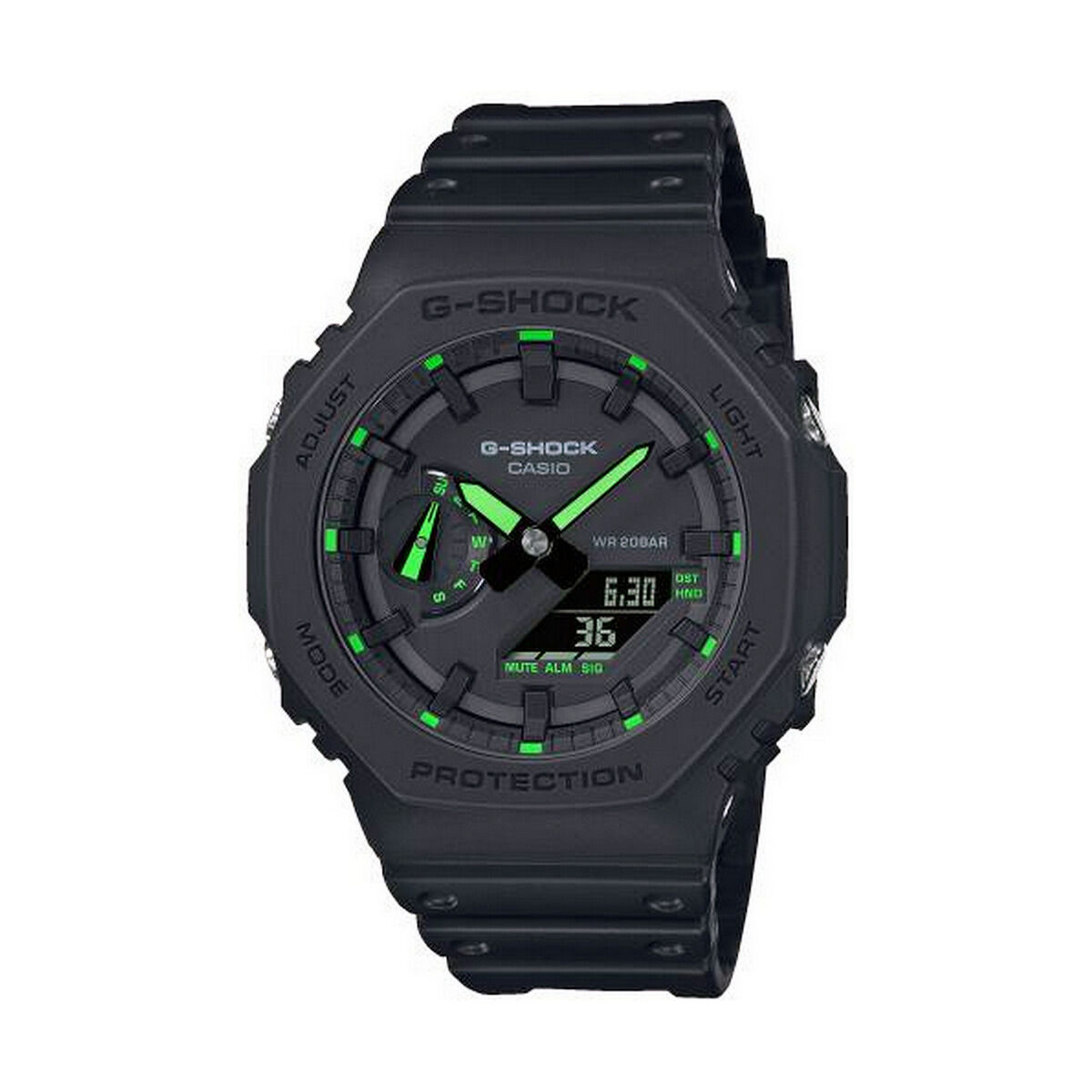 Casio G-Shock Herrklocka OAK - Neon grön Index (Ø 45 mm) Glas