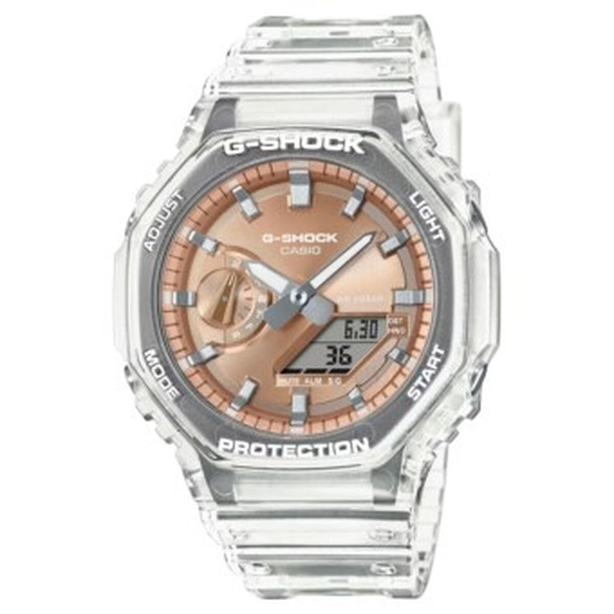 Casio G-Shock Herrklocka BRIGHT METALLIC - ROSE guld (Ø 44, 5 mm) Glas