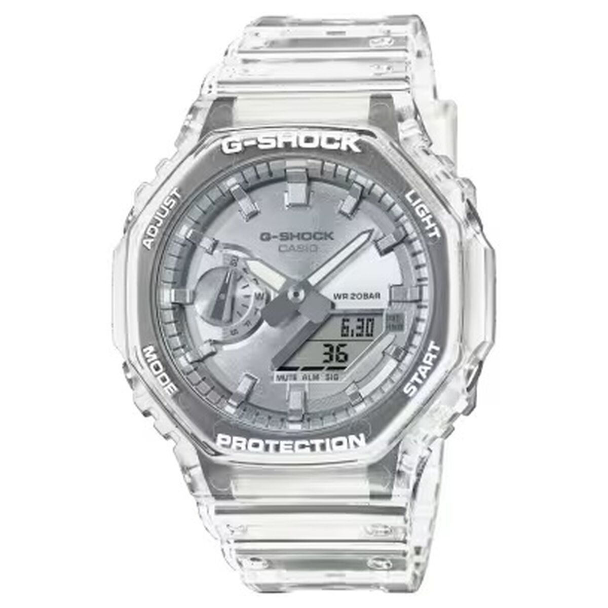 Casio G-Shock Herrklocka BRIGHT METALLIC - silver (Ø 44, 5 mm) Glas