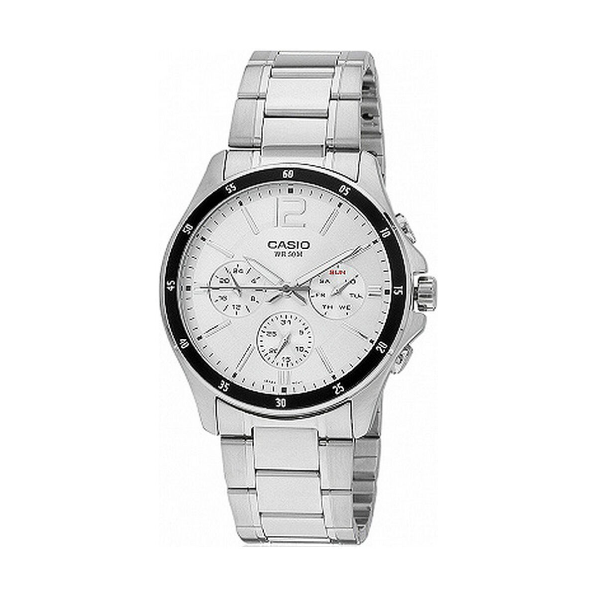 Herrklocka Casio COLLECTION Vit Grå Silvrig (Ø 43,5 mm) (Ø 35 mm)