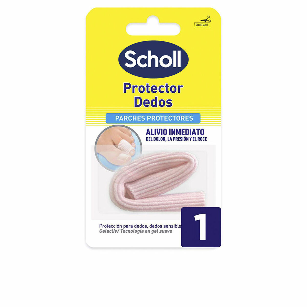 Scholl Korrigeringsskydd Av Silikongel För Sned Stortåled