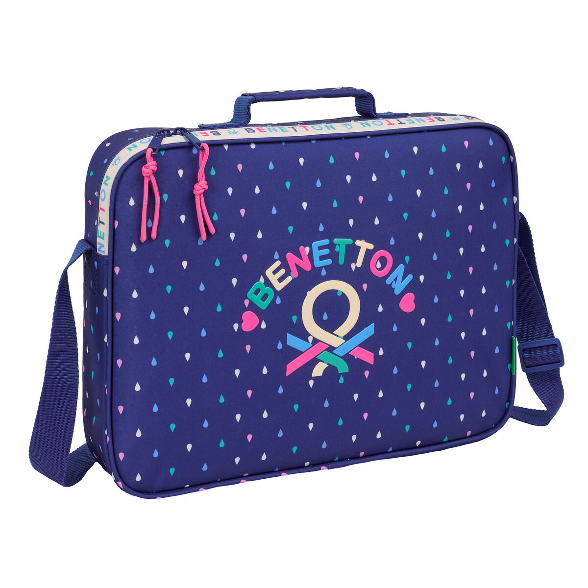 Skolryggsäck Benetton Drop Multicolour 38 x 28 x 6 cm