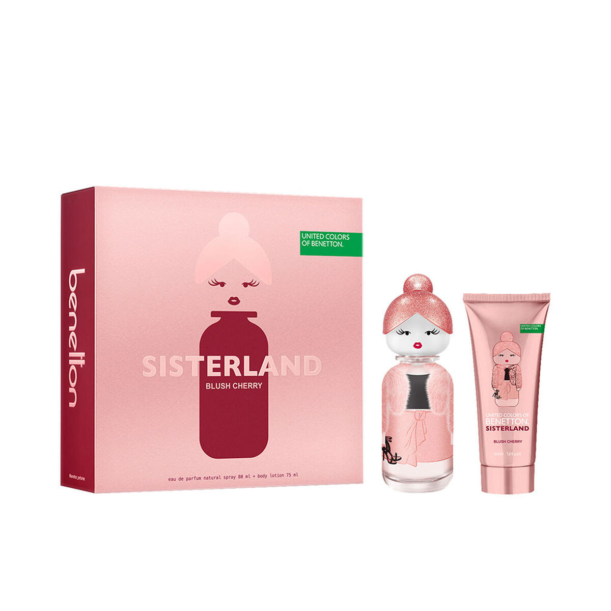 Benetton Parfymset Damer Sisterland Blush Cherry 2 Delar