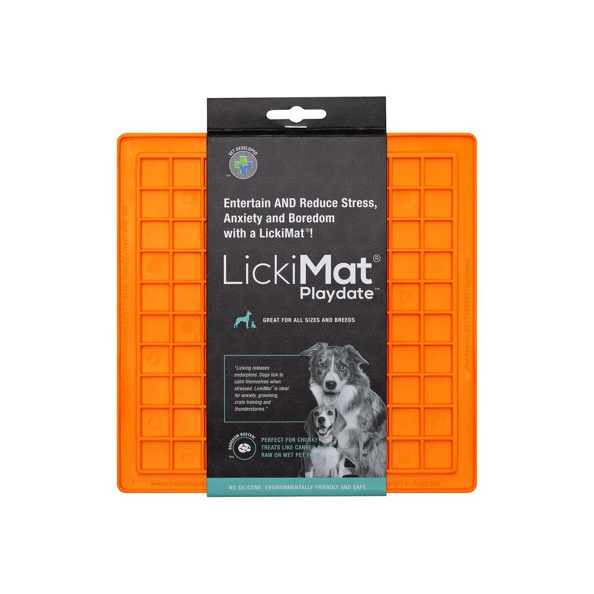 Lickimat Hundmatare TPR orange