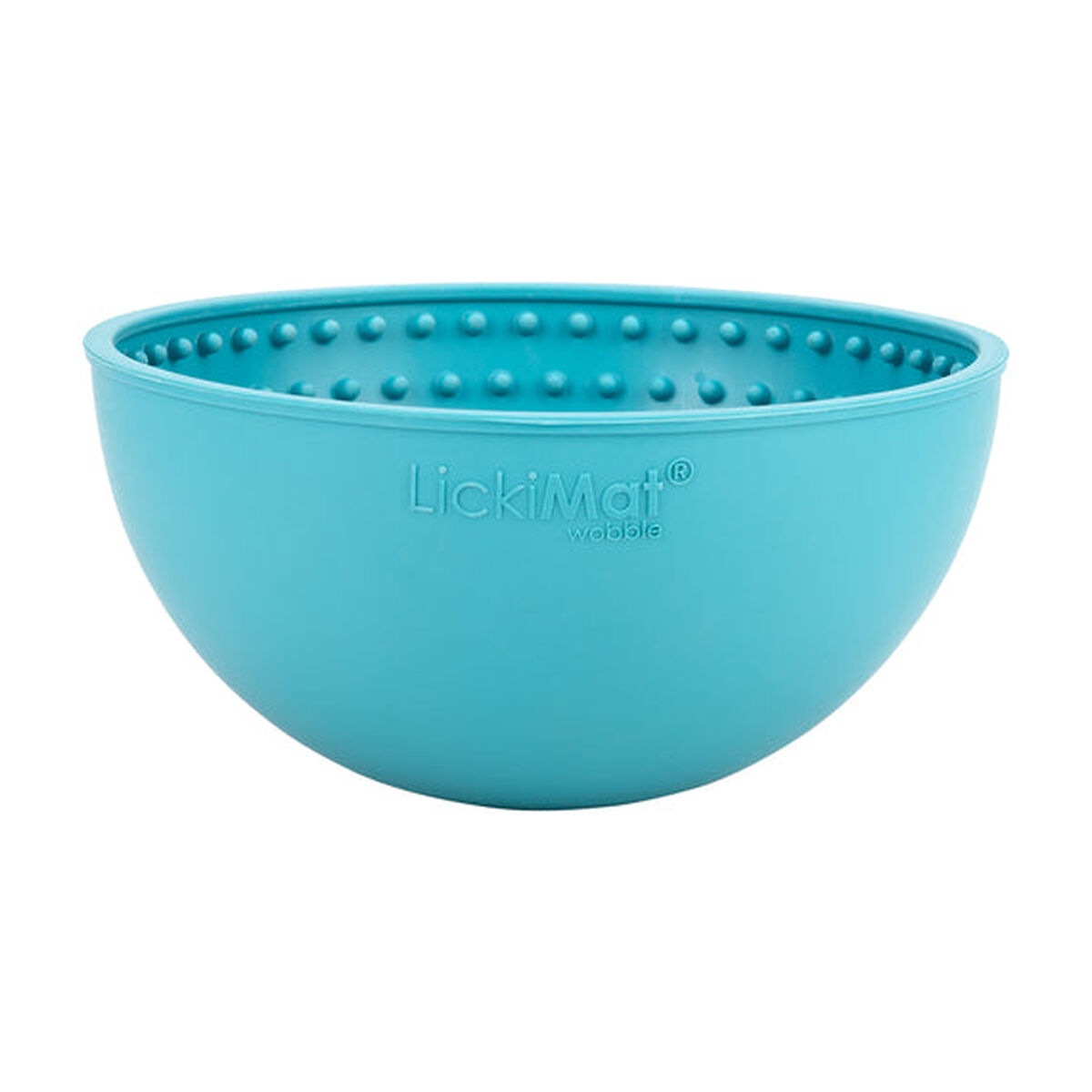 Lickimat Hundmatare Wobble Turkos Gummi