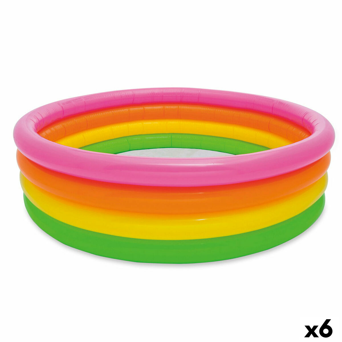 Intex Uppblåsbar plaskpool för barn Sunset Ringar 780 L 168 x 46 cm (6 antal)