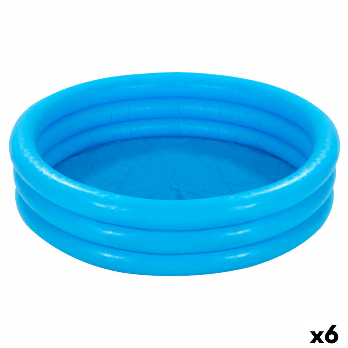 Intex Uppblåsbar plaskpool för barn Blå Ringar 330 L 147 x 33 cm (6 antal)